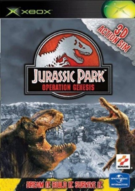 Eredeti Xbox Classic jtk Jurassic Park Operation Genesis