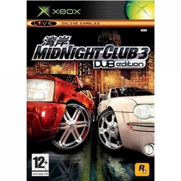 Eredeti Xbox Classic jtk Midnight Club 3 - Dub Edition