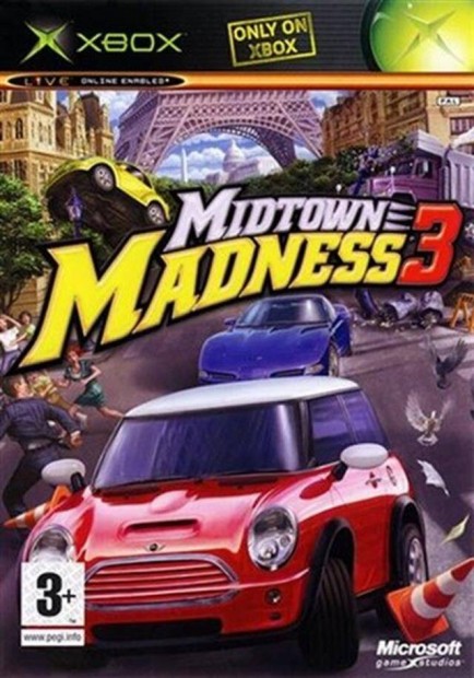 Eredeti Xbox Classic jtk Midtown Madness 3