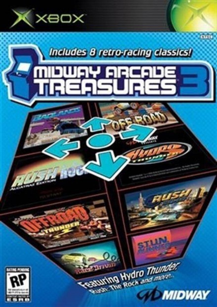 Eredeti Xbox Classic jtk Midway's Arcade Treasures 3