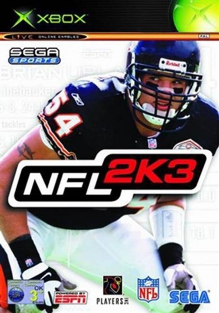 Eredeti Xbox Classic jtk NFL 2K3
