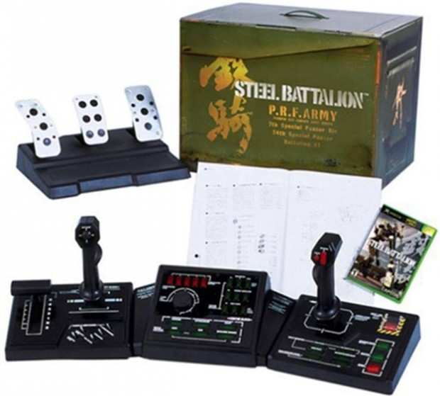 Eredeti Xbox Classic jtk Steel Battalion, wcontroller, Outer-Box, In