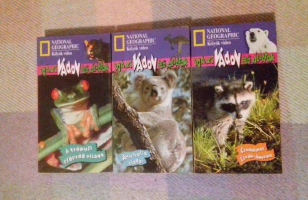 Eredeti, jó minőségű megkímélt természetfilm Vhs kazik