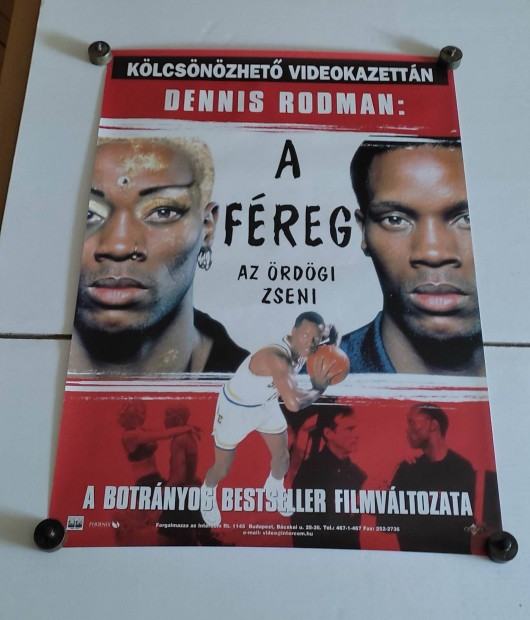 Eredeti, rgi Dennis Rodman A freg mozis, vhs filmes plakt