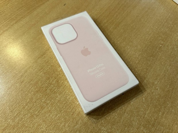 Eredeti, j Apple iphone 13 Pro szilikon tok Chalk Pink