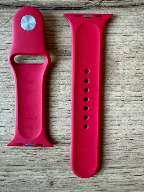 Eredeti, jszer Apple Watch piros 44 mm sportszj