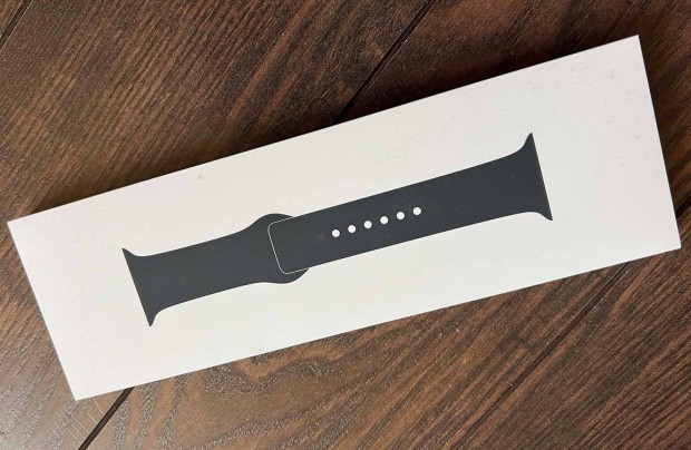 Eredeti bontatlan Apple Watch fekete szilikon sportszj elad