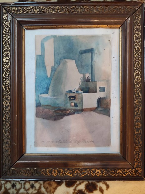Eredeti festmény 28x34 Pálfy Piroska 1922