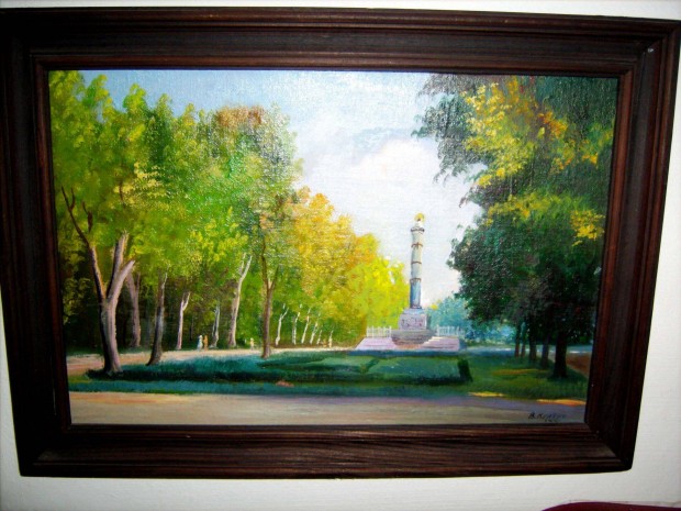 Eredeti festmny, ukrn fest, szignzott, Volodimir Krvj