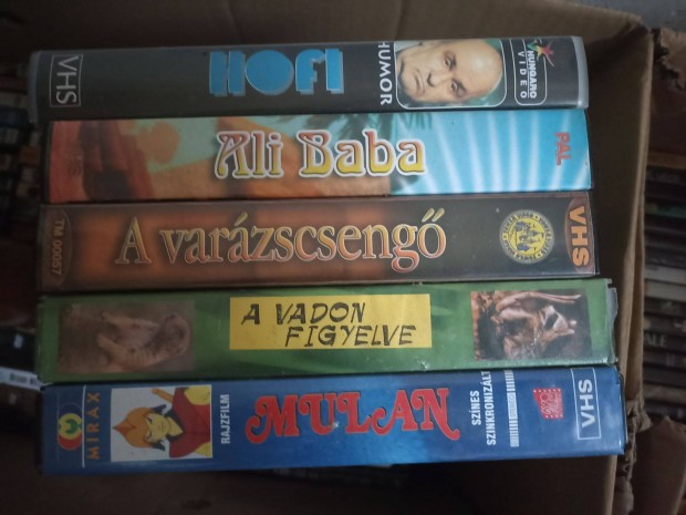 Eredeti gyri videkazetta 5 db VHS msoros mese, Hofi humor