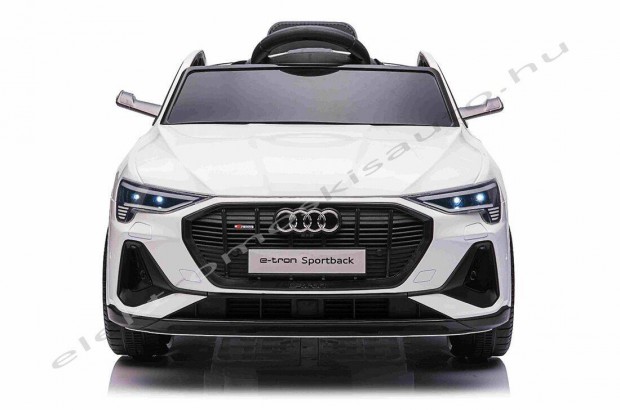 Eredeti licence AUDI E-Tron 12V fehr egyszemlyes elektromos kisaut