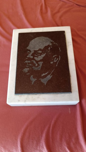 Eredeti mrvny Lenint brzol kisplasztika, szobor