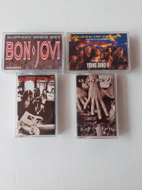 Eredeti msoros kazetta csomag....Bon Jovi....