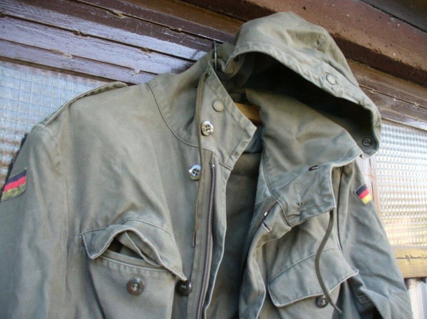 Eredeti retro újszerű német katonai BW parka kabát S - M