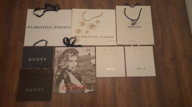 Eredeti j divatmrks paprtska Gucci Versace Guess Swarovski Zago