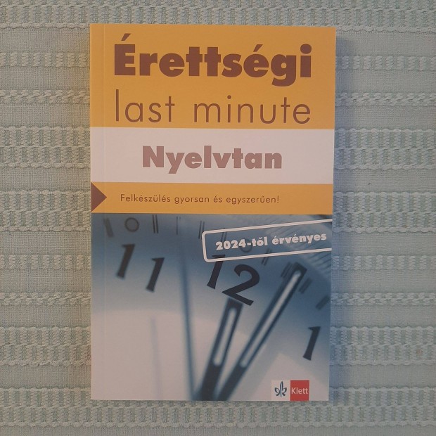 rettsgi last minute Nyelvtan 2024-tl rvnyes