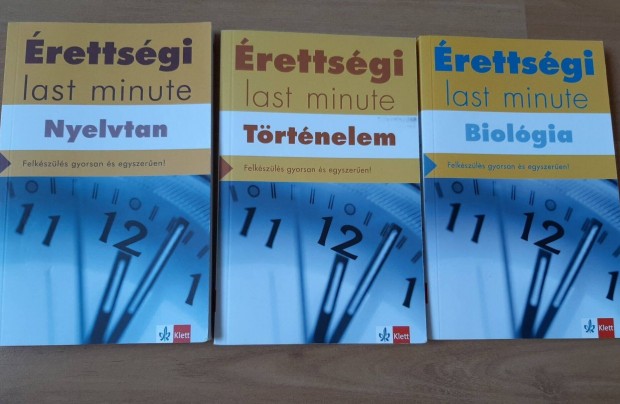 rettsgi last minute - Nyelvtan, Trtnelem, Biolgia