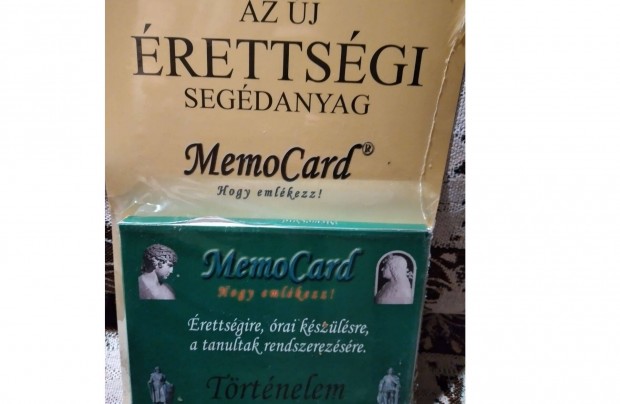Érettségihez, történelemből Memo kártyák Egerben