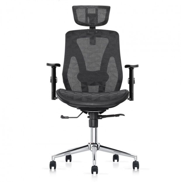 Ergonomikus irodai szk, forgszk, fekete hls (LA-8015MH-1-BLACK)