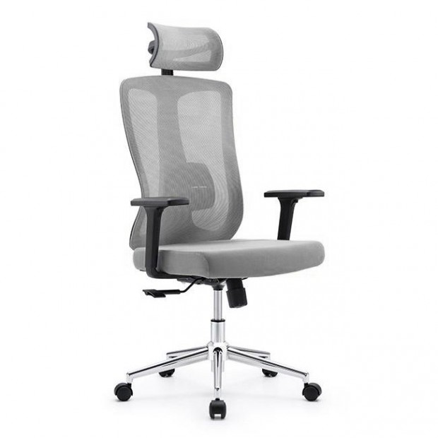 Ergonomikus irodai szk, forgszk, szrke hls (LA-8065FH-GREY)