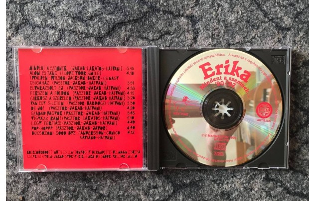 Erika:Mindent a szemnek '90-'92 CD Zoltn Erika CD ,Posta megoldhat