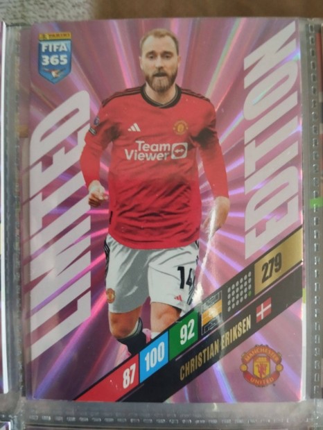 Eriksen Manchester United FIFA 365 2024 Limited edition focis krtya