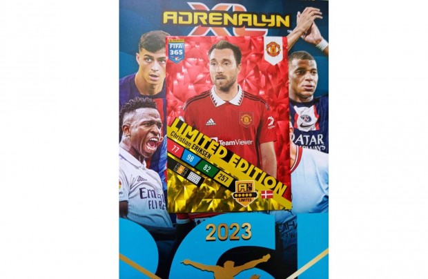 Eriksen (Man. Utd.) Panini FIFA 365 2023 XXL Limited focis krtya