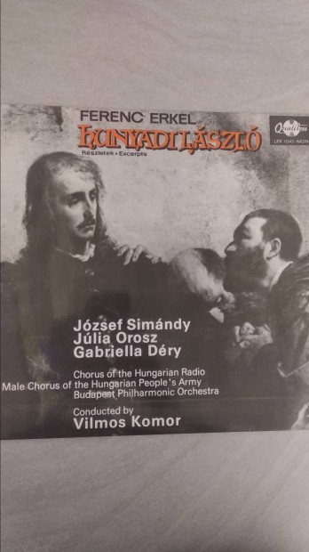 Erkel Ferenc Hunyadi László részletek LP (M)