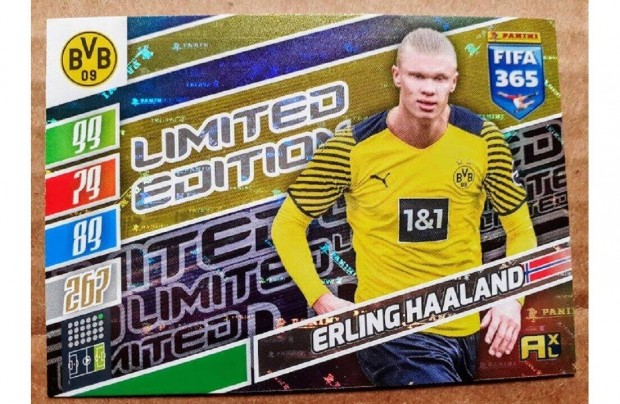 Erling Haaland Dortmund Limited focis krtya Panini Update 2022