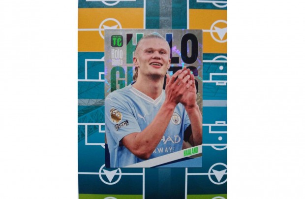 Erling Haaland Holo Giant Panini Top Class 2024 focis krtya