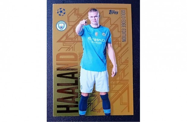 Erling Haaland Manchester City Gold Edge Edition focis krtya 2025