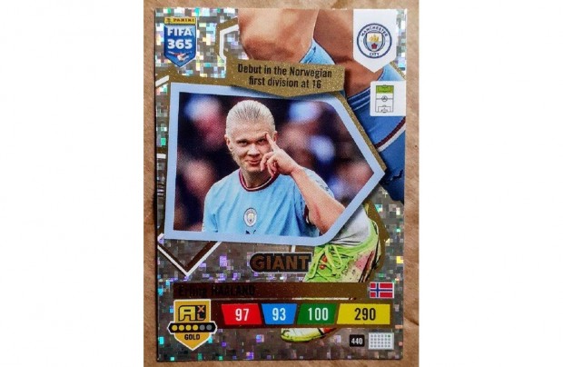 Erling Haaland Manchester City Gold Giant (440) focis krtya FIFA 2023