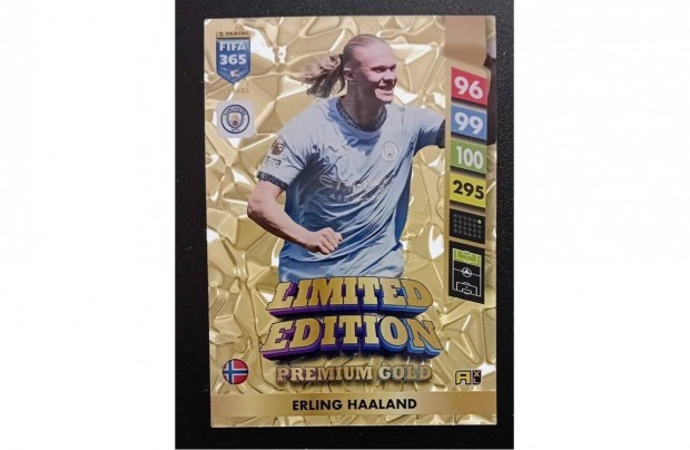 Erling Haaland Manchester City Premium Gold focis krtya FIFA 2025