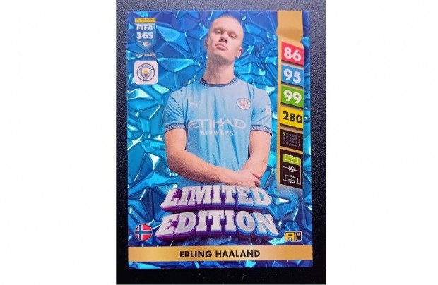 Erling Haaland Manchester City XXL Limited focis krtya Panini 2025