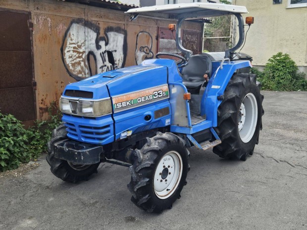 Erteljes japn mini traktor Iseki Geas 33S, 4X4, motor 3-hengeres dz