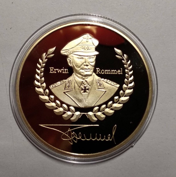 Erwin Rommel fm coin (emlkrem)