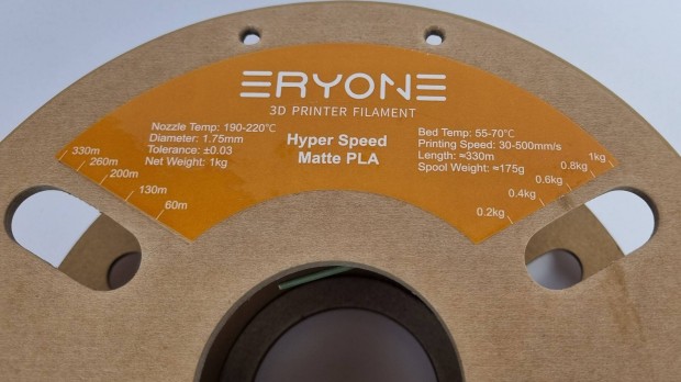 Eryone Hyper Speed Matt Olivazld PLA filament bontatlan