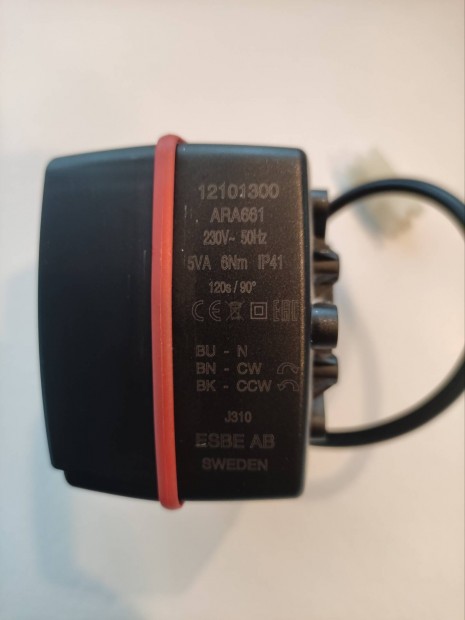 Esbe ARA 661 motor 230V 50Hz, 120s, 3 pont, 6 Nm