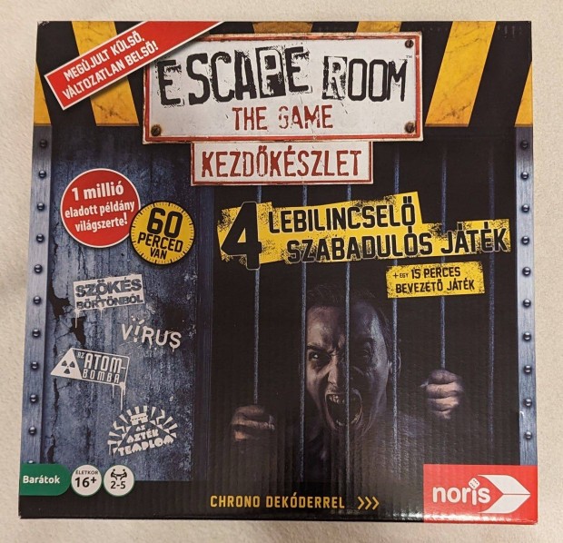 Escape room szabadul szoba trsasjtk j bontatlan - kezdkszlet