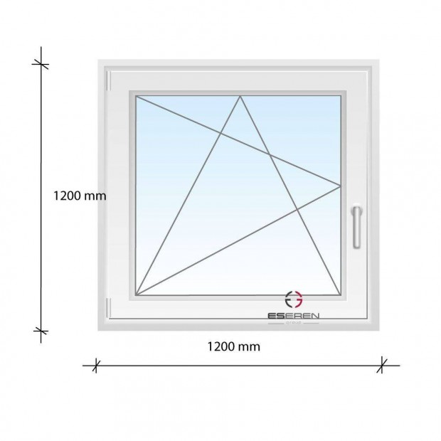 Eseren Buk-Nyl ablak 120x120 - Lahanita Ablak