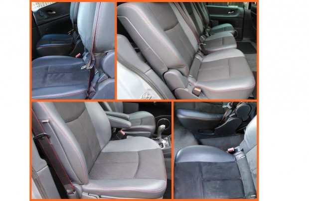 Espace 4 ülés, bőr, Mágnestalpas, alcantara piros cérnás, első is