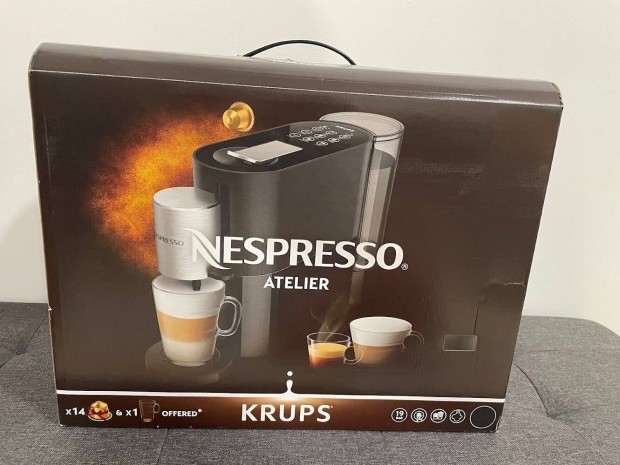 Espresso Krups Atelier kapszuls kvfz tejhabostval