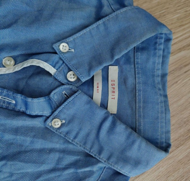 Esprit slim fit szuperkék férfi ing S