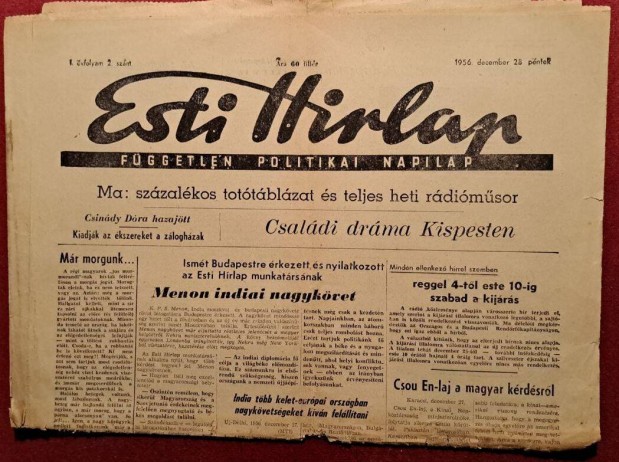Esti Hrlap 1.vf. 2. szm /1956 december 28/ (1956)