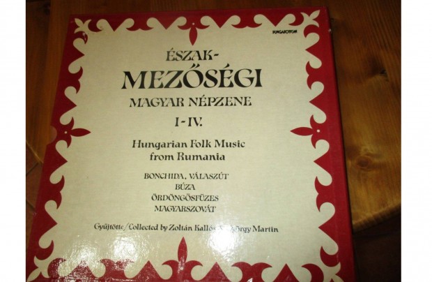 Észak-Mezőségi magyar népzene díszdobozos bakeli hanglemez album eladó
