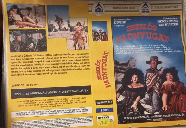 Eszels vadnyugat - western vhs - Henry Silva