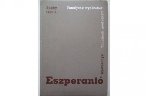 Eszperantó nyelvkönyv - Baghy Gyula (1959)