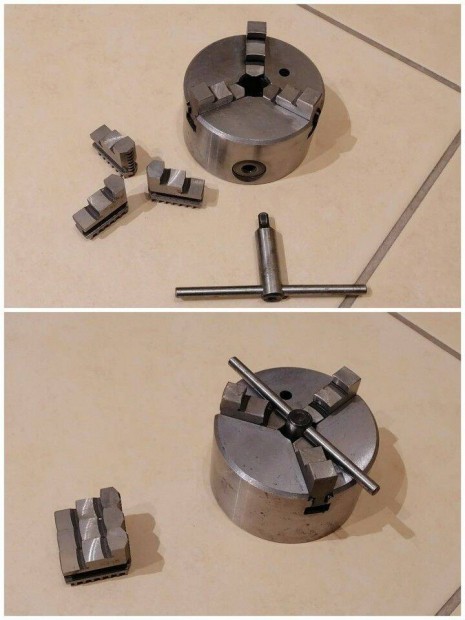 Eszterga tokmány 80mm 6 pofás hibátlan