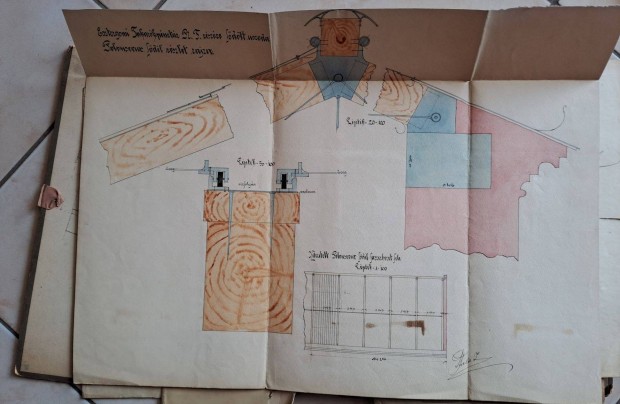 Esztergomi Frd 1911-es Eredeti Tervrajzai