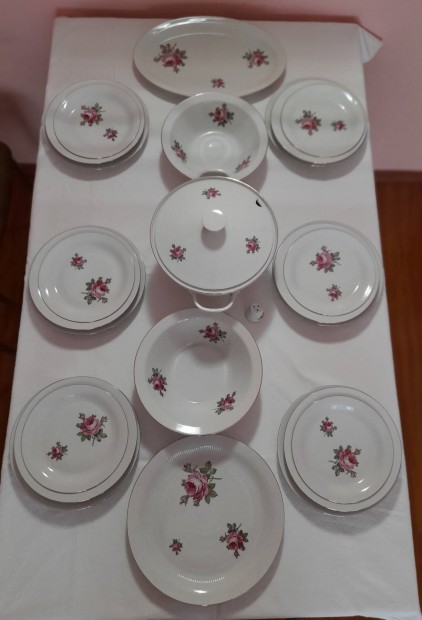 tkszlet rzsamints j nmet porceln 6 szemlyes 24 darabos elad